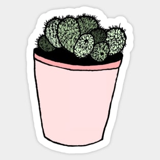 Little Succulent in a Pink Pot Sticker